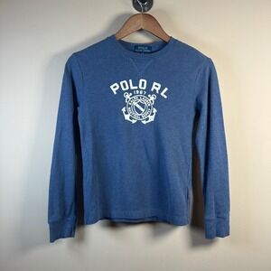 Polo Ralph Lauren‎ Boys' Blue Nautical Supply Graphic Long Sleeve Shirt